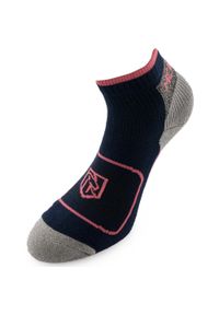 ZEAGLE - Skarpetki Unisex McKees 36-38 w Bawełnie Niebiesko-Fuksjowej. Kolor: niebieski, wielokolorowy, różowy. Materiał: poliester, elastan, wełna, bawełna, poliamid. Sport: turystyka piesza #1