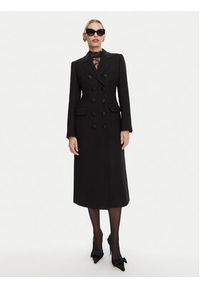 DOLCE & GABBANA - Dolce&Gabbana Płaszcz wełniany F0W1WT FU2TS Czarny Regular Fit. Kolor: czarny. Materiał: wełna #4