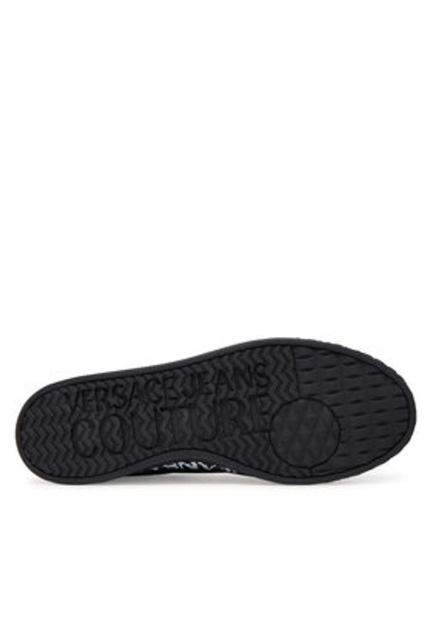 Versace Jeans Couture Sneakersy 78YA3SK6 Czarny. Kolor: czarny. Materiał: skóra, zamsz
