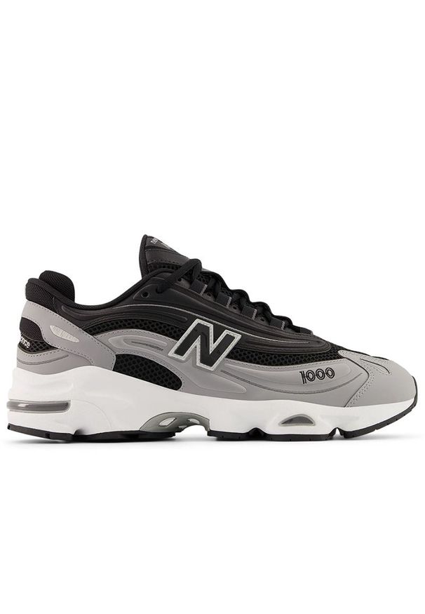 Buty unisex New Balance M1000A - szare. Kolor: szary. Materiał: skóra, materiał. Szerokość cholewki: normalna