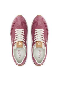 Lauren Ralph Lauren - LAUREN RALPH LAUREN Sneakersy 802951384001 Różowy. Kolor: różowy. Materiał: skóra, zamsz