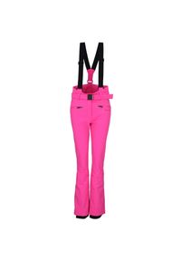 PEAK MOUNTAIN - Spodnie narciarskie dla kobiet Peak Mountain. Stan: podwyższony. Kolor: różowy. Sezon: zima. Sport: narciarstwo #1