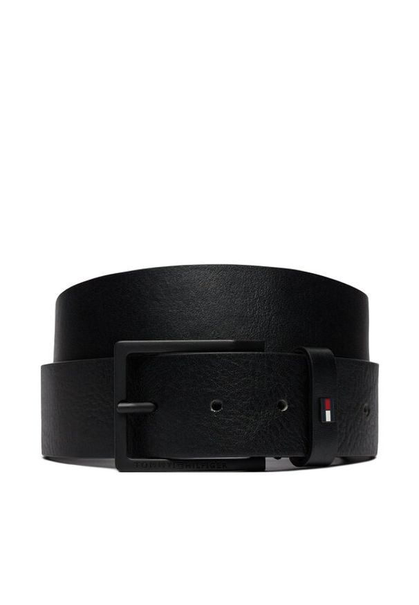 TOMMY HILFIGER - Tommy Hilfiger Pasek Męski Oliver 4.0 Ext AM0AM12259 Czarny. Kolor: czarny. Materiał: skóra