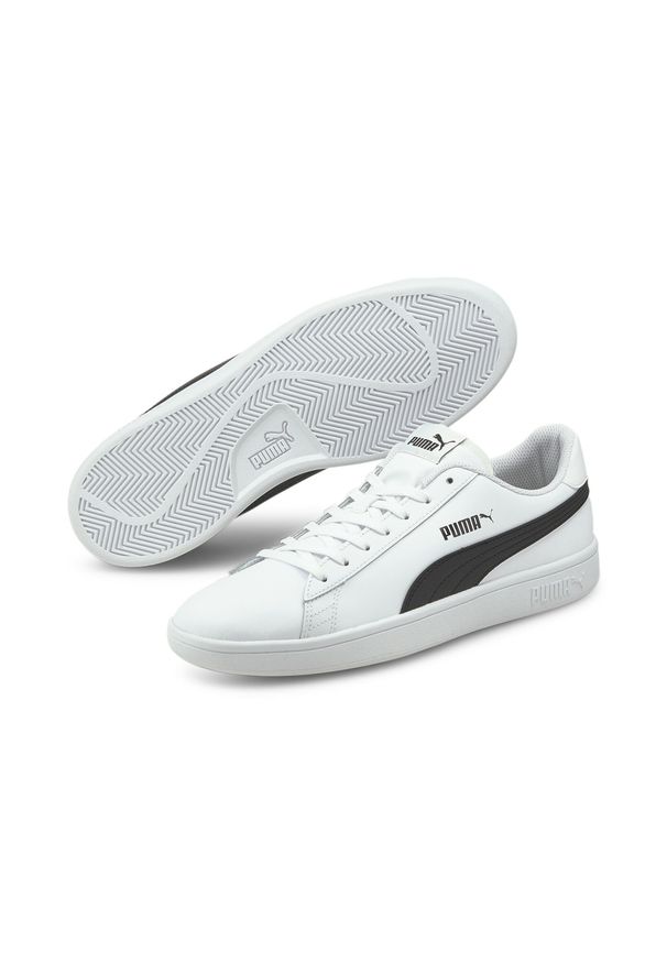 Trenerzy Puma Smash v2 L. Okazja: na co dzień. Kolor: biały, wielokolorowy, czarny. Materiał: materiał, syntetyk, tkanina, skóra. Sport: turystyka piesza