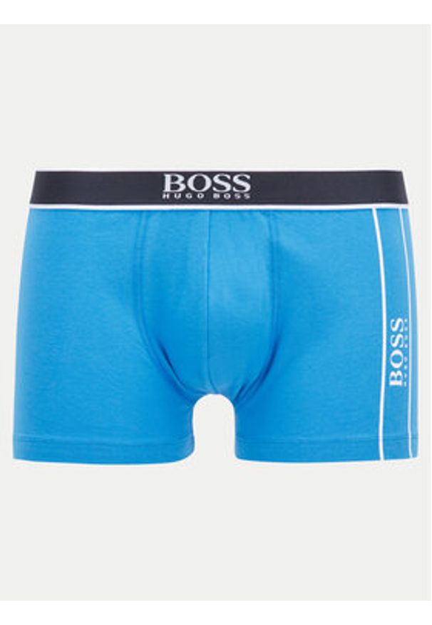 BOSS - Boss Bokserki 24 Logo 50431164 Niebieski. Kolor: niebieski. Materiał: bawełna