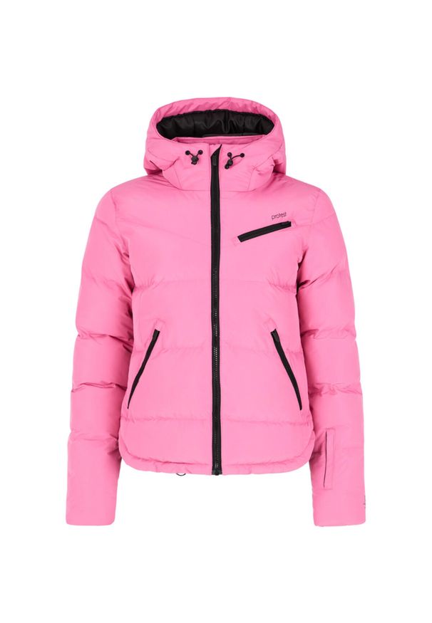Damska kurtka puchowa Protest Lucid. Kolor: czerwony, wielokolorowy, różowy. Materiał: puch. Sezon: zima. Sport: narciarstwo, snowboard