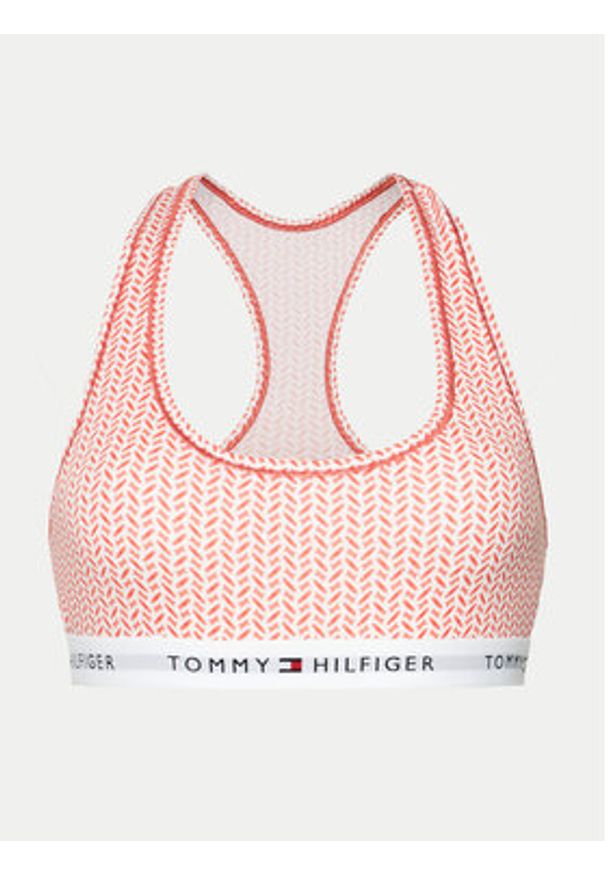 TOMMY HILFIGER - Tommy Hilfiger Biustonosz top UW0UW04548 Pomarańczowy. Kolor: pomarańczowy. Materiał: bawełna