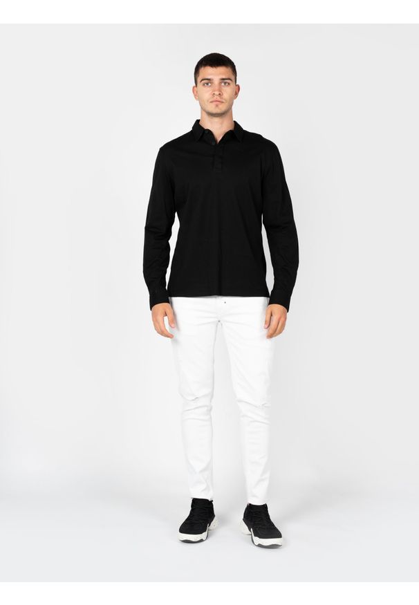 Antony Morato Longsleeve | MMKL00317-FA100084 | Mężczyzna | Czarny. Okazja: na co dzień. Kolor: czarny. Materiał: bawełna. Długość rękawa: długi rękaw. Styl: klasyczny, casual, elegancki