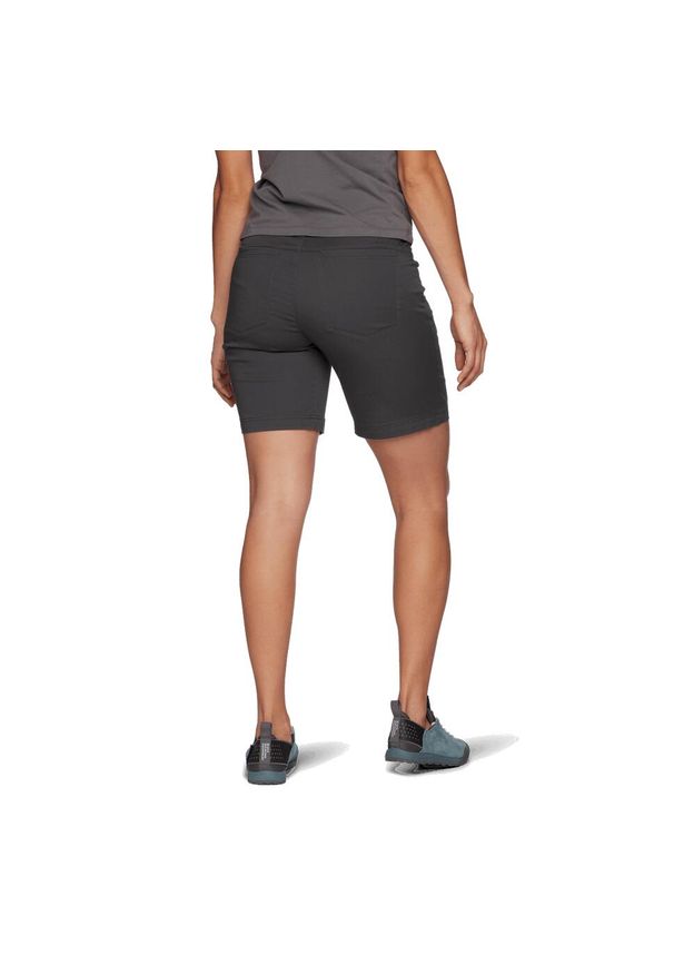 Krótkie spodenki turystyczne damskie Black Diamond Notion SL Shorts. Kolor: czarny. Długość: krótkie. Sport: turystyka piesza