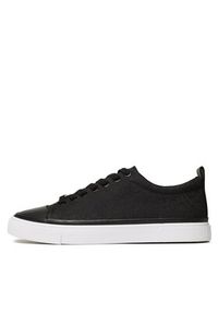 Calvin Klein Tenisówki Vulc Lace-Up - Mono Jq HW0HW01777 Czarny. Kolor: czarny. Materiał: materiał