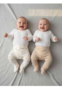 Sinsay - Legginsy ze wzorkiem 2 pack - kremowy. Kolor: kremowy #1