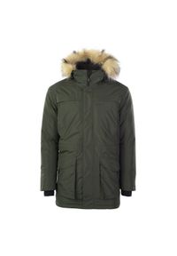 Hi-tec - Kurtka męska ocieplana Hi-Tec Lasse - zielona, Rozmiar XL. Kolor: zielony. Materiał: poliester, skóra, materiał. Sezon: zima #1