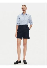 TOMMY HILFIGER - Tommy Hilfiger Szorty materiałowe WW0WW42457 Granatowy Regular Fit. Kolor: niebieski. Materiał: bawełna