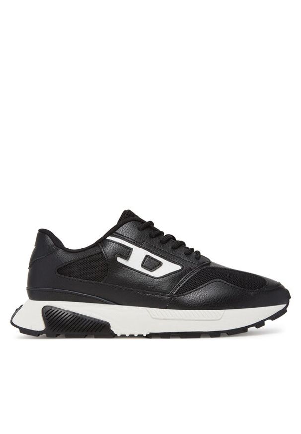 Diesel Sneakersy Tame-D Y03607P8109 Czarny. Kolor: czarny. Materiał: skóra
