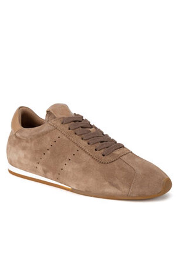 Gino Rossi Sneakersy AYA-110125 Brązowy. Kolor: brązowy. Materiał: skóra, zamsz