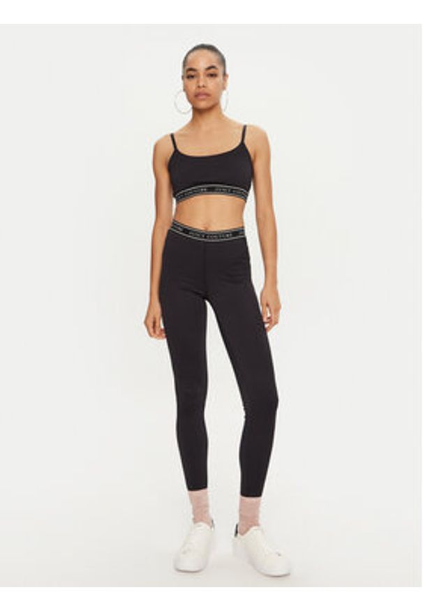 Juicy Couture Legginsy Kia JCSML224413 Czarny Slim Fit. Kolor: czarny. Materiał: syntetyk