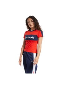 Koszulka damska Reebok Training Essentials Linear Logo FT0899. Materiał: materiał, dzianina, skóra, bawełna, poliester. Sport: fitness #1