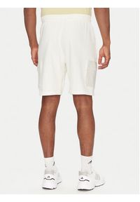 Adidas - adidas Szorty sportowe ALL SZN French Terry Colorblock JN9483 Biały Regular Fit. Kolor: biały. Materiał: bawełna. Styl: sportowy #4