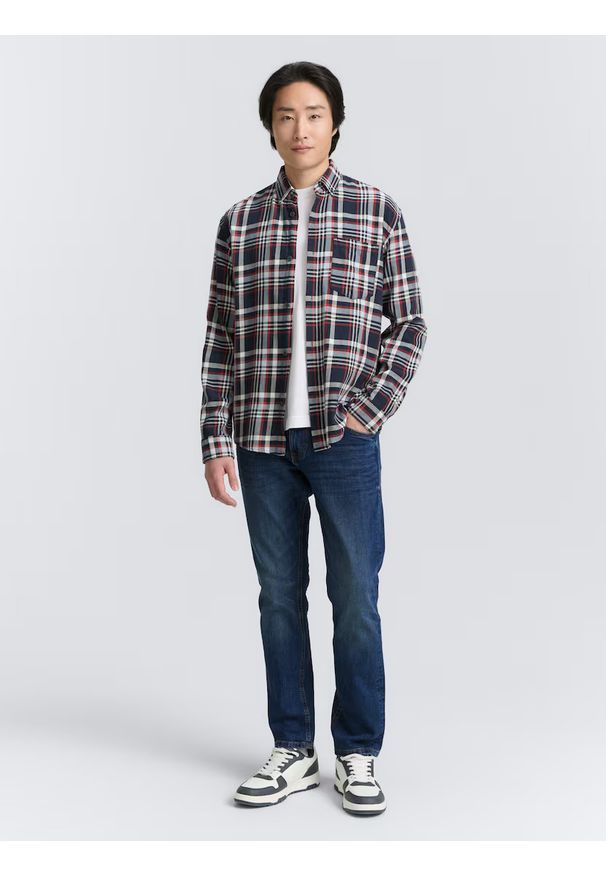 Tom Tailor - Męskie Spodnie Jeansowe Josh Regular Slim Mid Stone Wash Denim 1047978 10281