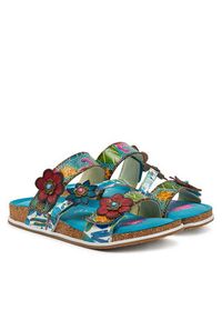 Laura Vita Klapki Brcyano 16 Niebieski. Kolor: niebieski. Materiał: skóra #6