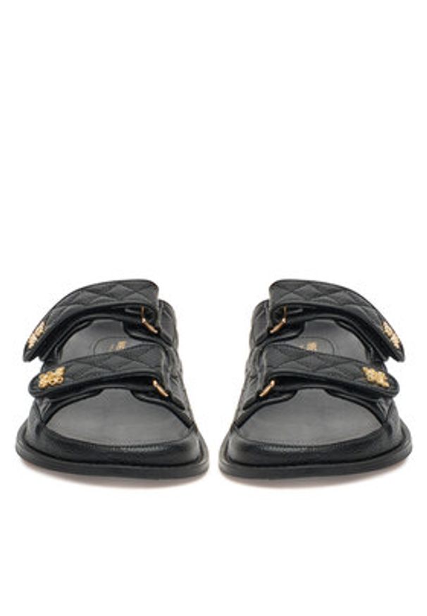 Nine West Klapki V1557-713-1 Czarny. Kolor: czarny. Materiał: materiał, syntetyk