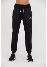 Aeronautica Militare - AERONAUTICA MILITARE Czarne spodnie dresowe Pantalone Flepa. Kolor: czarny. Materiał: dresówka #1