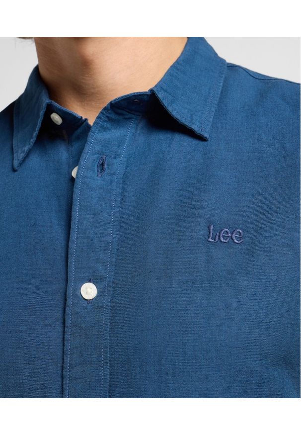 Lee - MESKA KOSZULA LEE PATCH SHIRT ORION BLUE 112364107