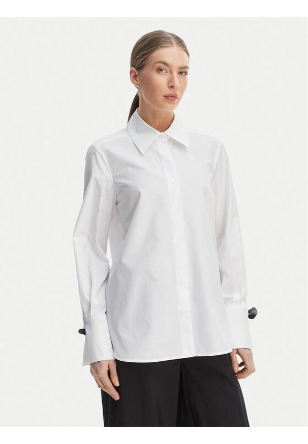 Marella Koszula Legume 2613111043 Biały Regular Fit. Kolor: biały. Materiał: bawełna