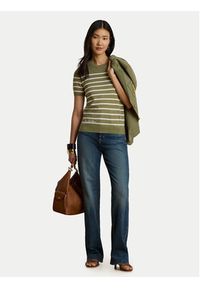 Lauren Ralph Lauren - LAUREN RALPH LAUREN T-Shirt Eyelah 200P13973001 Zielony Regular Fit. Kolor: zielony. Materiał: bawełna #9