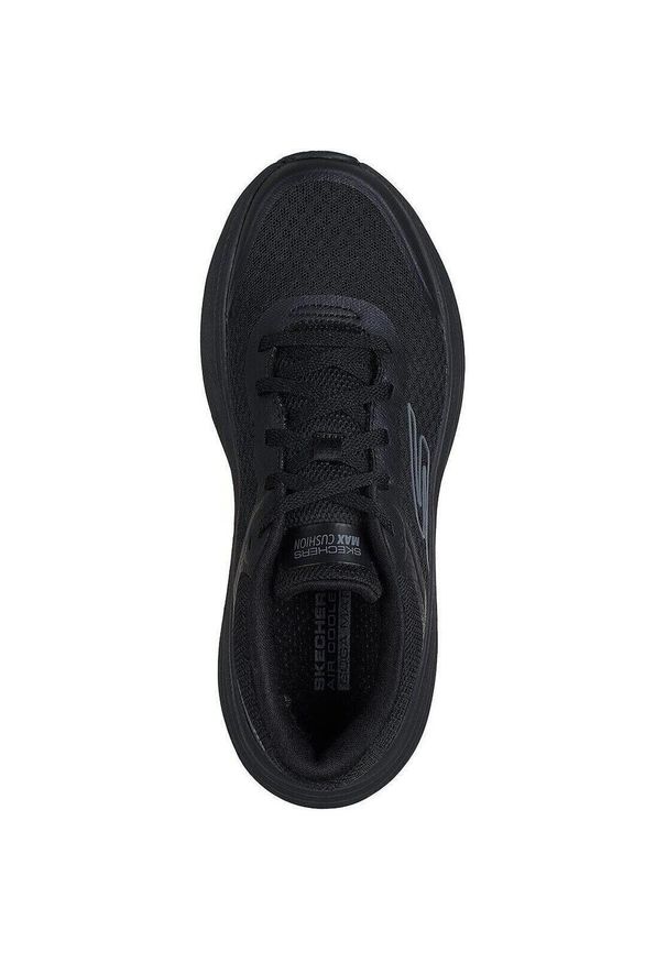 skechers - Adidasy Skechers Max Cushioning Endea, Kobiety. Kolor: czarny. Materiał: materiał. Sport: fitness