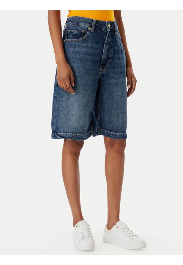 TOMMY HILFIGER - Tommy Hilfiger Szorty jeansowe WW0WW48597 Niebieski Relaxed Fit. Kolor: niebieski. Materiał: jeans