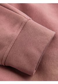 Ombre Clothing - Męskie spodnie dresowe bawełniane joggery BASIC – ciemnoróżowe V4. Okazja: na co dzień. Kolor: różowy. Materiał: dresówka, bawełna. Wzór: aplikacja. Styl: sportowy, casual, elegancki #3