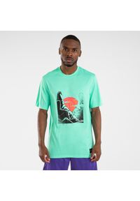 TARMAK - Koszulka do koszykówki dla mężczyzn i kobiet Tarmak TS500 Fast. Kolor: zielony. Materiał: materiał, poliester. Sport: koszykówka #1