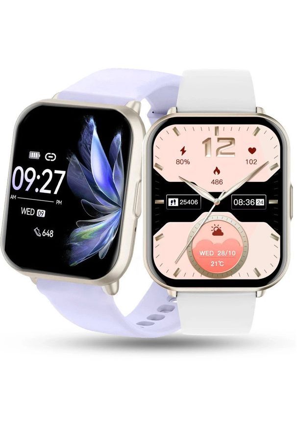 Rubicon - Zegarek damski SMARTWATCH RUBICON RNCF46 z dwoma paskami. Rodzaj zegarka: smartwatch