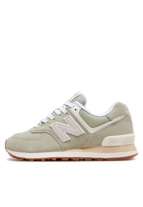 New Balance Sneakersy WL574QD2 Zielony. Kolor: zielony. Materiał: materiał. Model: New Balance 574