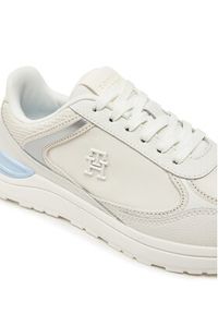 TOMMY HILFIGER - Tommy Hilfiger Sneakersy FW0FW08472 Biały. Kolor: biały. Materiał: skóra #4