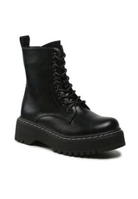 Jenny Fairy Trapery WS5207-24A Czarny. Kolor: czarny. Materiał: skóra #7