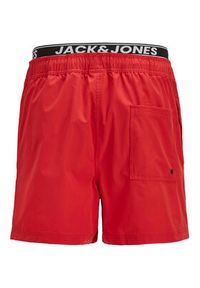 Jack & Jones - Jack&Jones Szorty kąpielowe Maui 12272949 Czerwony Regular Fit. Kolor: czerwony. Materiał: syntetyk #5