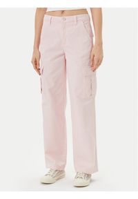 Guess Jeans Jeansy W4YB61 WGCV1 Różowy Straight Leg. Kolor: różowy