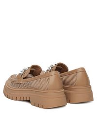 DeeZee Loafersy 60062D-2 Brązowy. Kolor: brązowy. Materiał: materiał