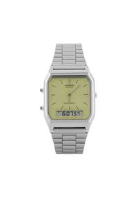 Casio Zegarek Vintage AQ-230A-9AMQYES Srebrny. Kolor: srebrny. Styl: vintage