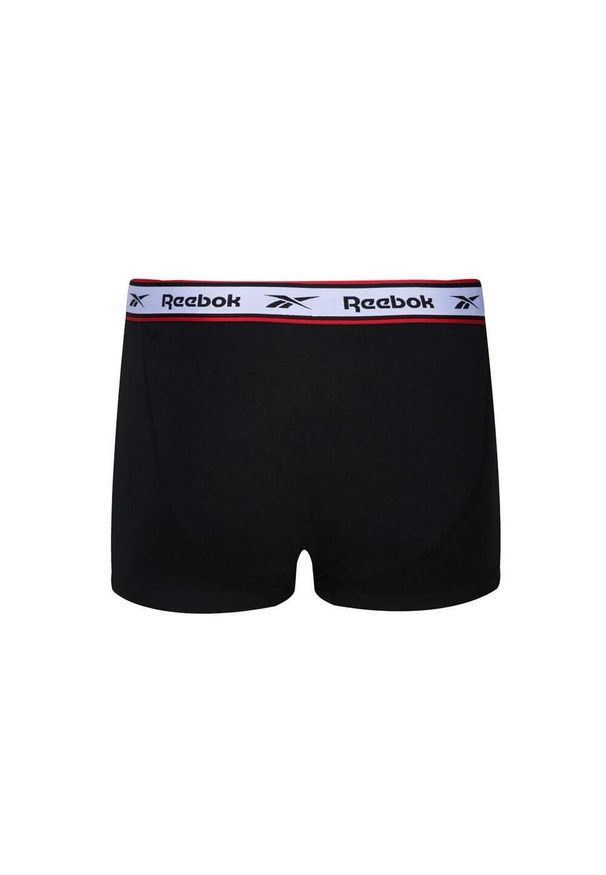 Reebok - Męskie Kąpielówki Barlow (zestaw 3 Sztuk). Kolor: czarny. Styl: sportowy