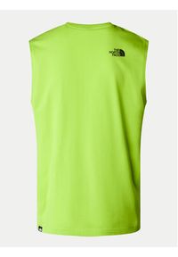 The North Face Tank top Simple Dome NF0A87R3 Zielony Regular Fit. Kolor: zielony. Materiał: bawełna #3