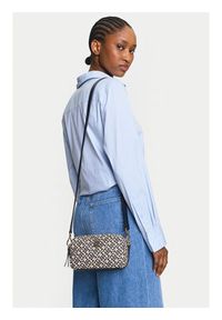 TOMMY HILFIGER - Tommy Hilfiger Torebka Th Jacquard Camera Bag AW0AW17443 Granatowy. Kolor: niebieski #3