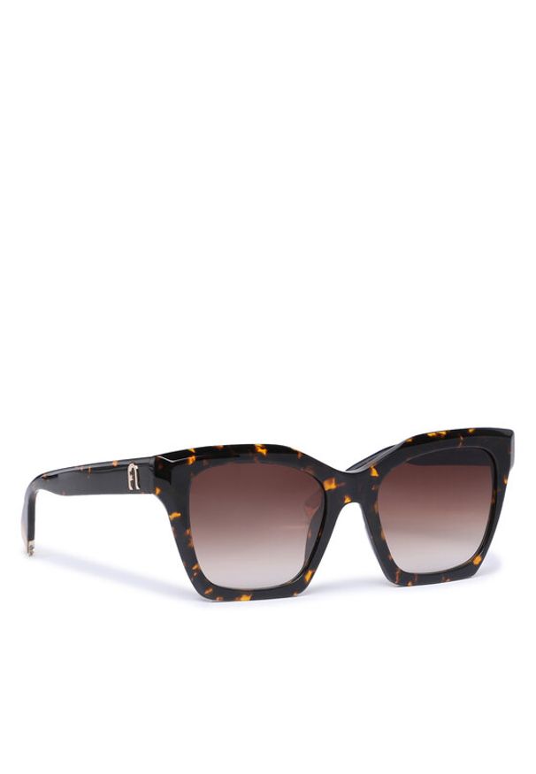 Furla Okulary przeciwsłoneczne Sunglasses SFU621 WD00055-A.0116-AN000-1-060-20-CN-D Brązowy. Kolor: brązowy
