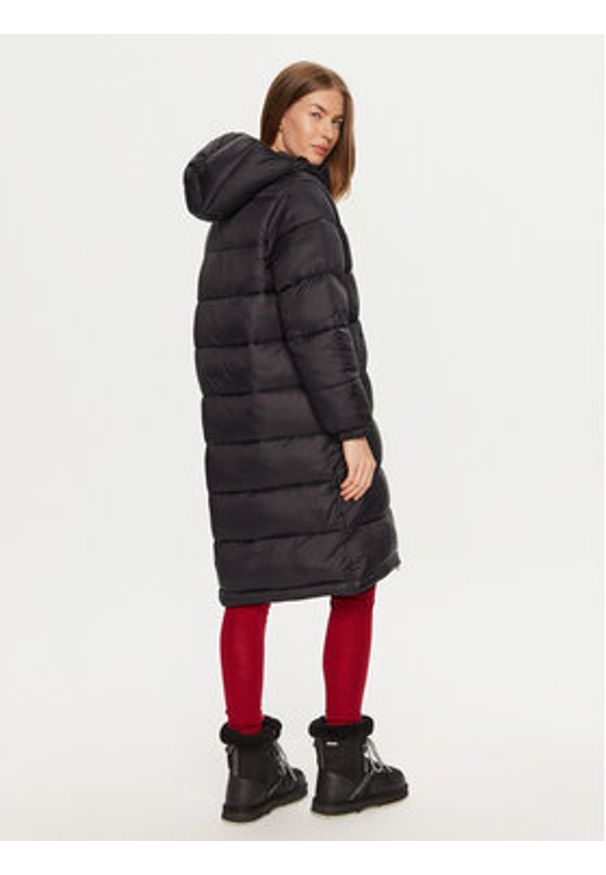 Napapijri Płaszcz zimowy A-Box Logo NP0A4HZ3 Czarny Regular Fit. Kolor: czarny. Materiał: syntetyk. Sezon: zima