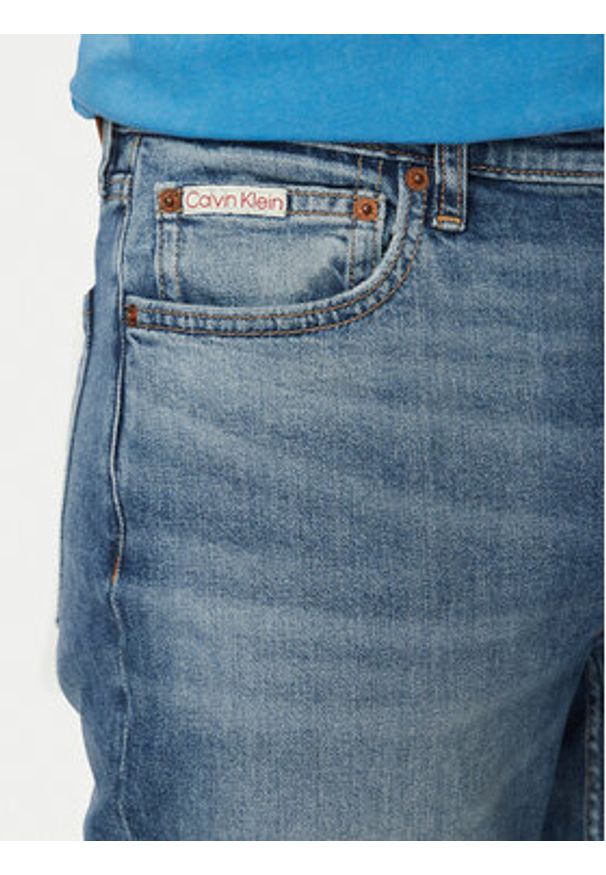 Calvin Klein Jeans Jeansy LV04RF742G Niebieski Tapered Fit. Kolor: niebieski