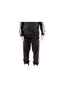 Adidas - Spodnie dresowe adidas Primegreen Essentials Warm-Up zwężane 3-Stripes. Kolor: czarny, biały, wielokolorowy. Materiał: dresówka, poliester, materiał. Sport: fitness