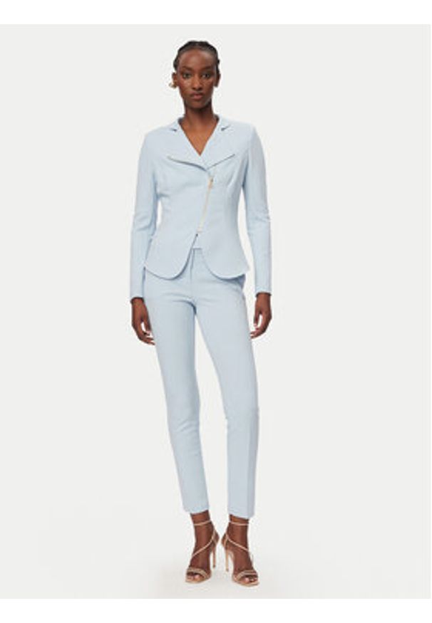 Rinascimento Marynarka CFC0127901003 Błękitny Slim Fit. Kolor: niebieski. Materiał: syntetyk