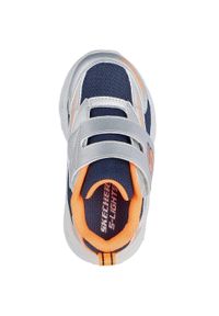 skechers - Buty sportowe dla dzieci Skechers Meteor lights Glow. Okazja: na co dzień. Kolor: szary. Materiał: materiał #2